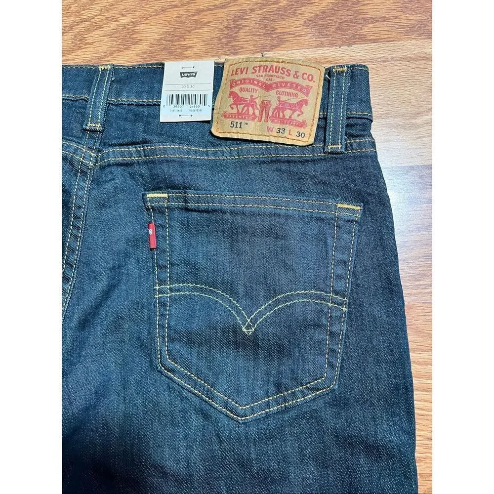 Levi’s Men’s NWT 511 Slim Fit Stretch Jeans 33x30